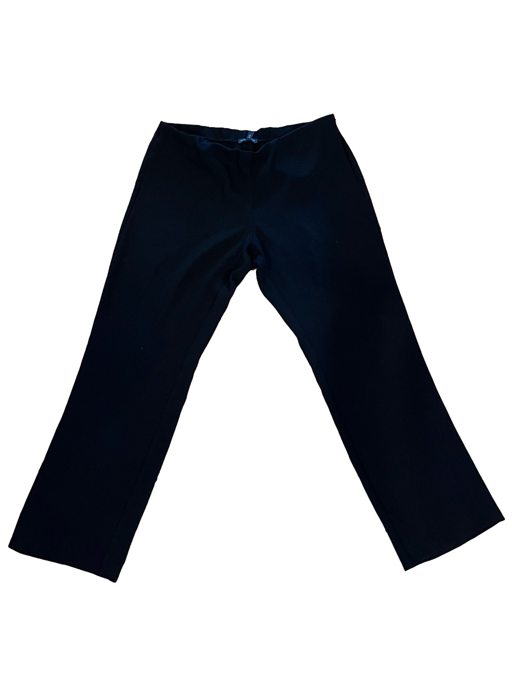 EILEEN FISHER Black Straight Leg Trousers Pants Size 14